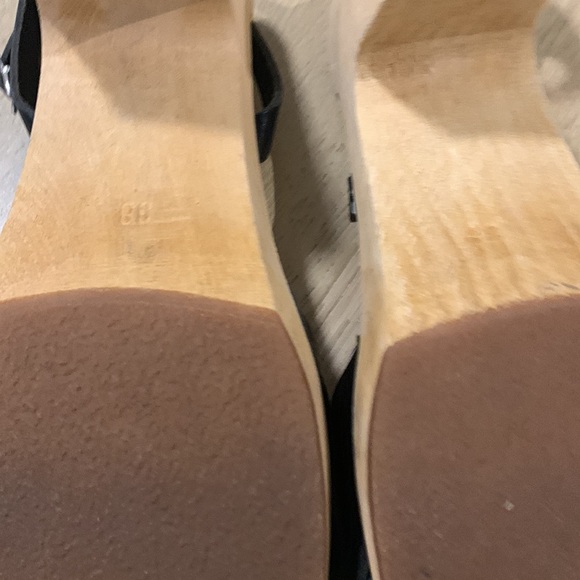 Swedish Hasbeens Toffel clog black   Sandals size 38 - Picture 6 of 7